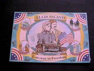 Ellis Island Gateway To Freedom Jigsaw Puzzle Postcard