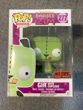Funko Pop Gir With Cupcake 277 Hot Topic Pre - Release Exclusive Invader Zim
