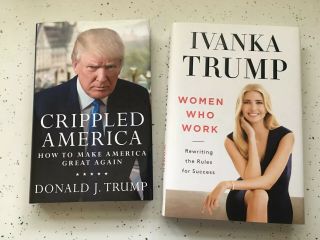 President Donald Trump And Ivanka Trump Signed Books Autographed.