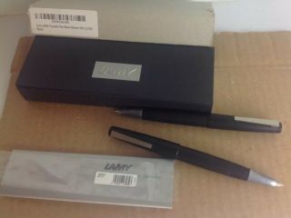 Two - Lamy 2000 Fountain Pen - Medium And Fine Black With Ink