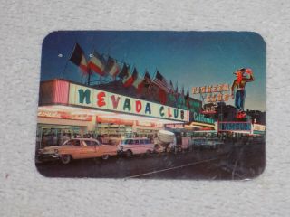 Vintage Nevada Club Of Las Vegas Souvenir Card