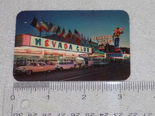 Vintage Nevada Club Of Las Vegas Souvenir Card 3