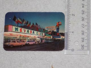 Vintage Nevada Club Of Las Vegas Souvenir Card 4
