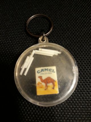 1989 Camel Filters Cigarettes Key Chain Mini Plastic Cigarette Game Vintage 2