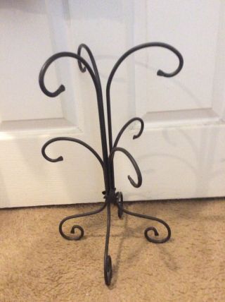 Longaberger Foundry Wrought Iron Mug/cup Tree/stand/rack Holds 6 Mugs/cups