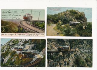11 Vint Postcards: Lowe Mountain,  California - Pacific Electric Railway Etc.  C1910