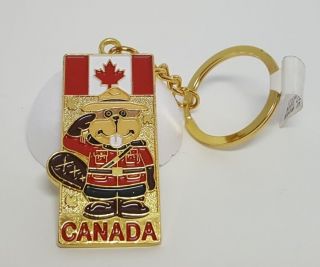 Canada Rcmp Beaver Keychain Souvenir