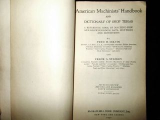 vintage precision tools - Starrett,  Brown & Sharpe 1940 ' s Machinist hand book 4