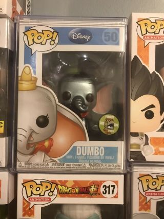 Metallic Dumbo Funko Pop (vaulted).  Ppg $650.  480pcs.  Sdcc.  Custom Funko Pop