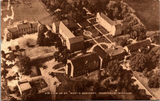 Air View St.  Mary’s Seminary Perryville Missouri Postcard