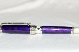 David Oscarson Limited Edition Henrik Wigstrom Purple Enamel Trophy Pen 057/128