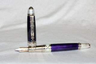 David Oscarson Limited Edition Henrik Wigstrom Purple Enamel Trophy Pen 057/128 3