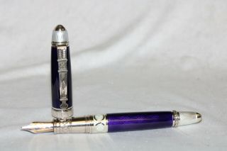 David Oscarson Limited Edition Henrik Wigstrom Purple Enamel Trophy Pen 057/128 4