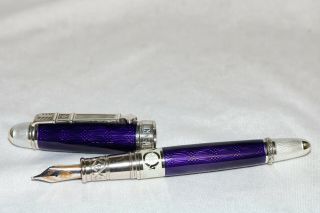 David Oscarson Limited Edition Henrik Wigstrom Purple Enamel Trophy Pen 057/128 6