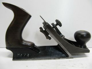 TYPE 2 STANLEY No.  72 CHAMFER PLANE with 98 JAPANNING - 4 - 3/4 INCH IRON - c.  1886 12