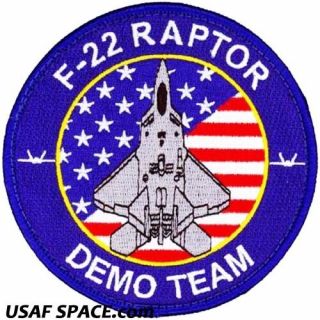 USAF 1st FIGHTER WING - F - 22 DEMONSTRATION TEAM - Langley AFB,  VA - PATCH 2