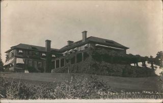 1912 RPPC Menlo Park,  CA Residence of Fred Sharon San Mateo County California 2
