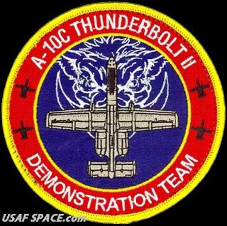 Usaf A - 10 Demonstration Flight Team - Davis - Monthan Afb - Vel Patch