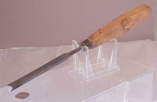 Antique Mathieson Woodworking Tool Chisel 3/8 " Cut 9 - 1/2 " Long Scotland