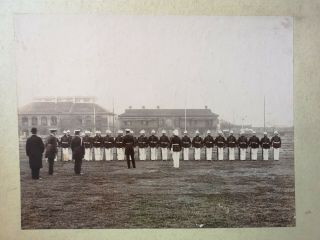 Shanghai Horse Bazaar & Motor Co,  German Soldiers 1900 Xxl Photograph China
