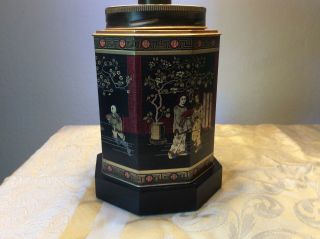 Frederick Cooper 1960 ' s Chinese tea tin lamp 2