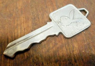L4450 - Vintage 1960s Rare Authentic Early Playboy Club Key Hand Stamped