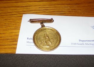Chicago Obsolete Retired Police Badge - Carter H.  Harrison Medal 1906 - 2 photos 5