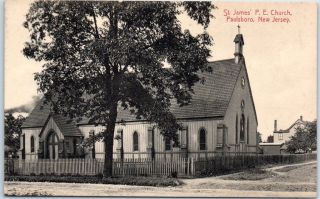 Paulsboro,  Jersey Postcard " St.  James P.  E.  Church " Building C1910s