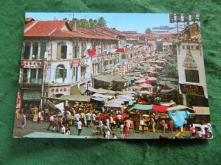 Postcard Asia: Singapore Street Stalls Colour Sw