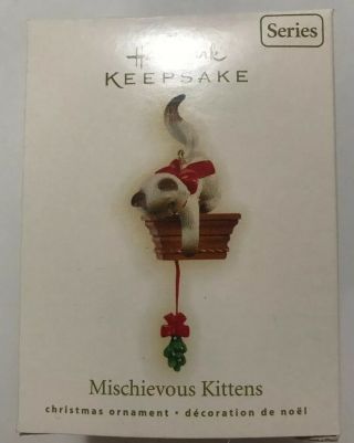 Hallmark Keepsake Ornaments Mischievous Kittens 2009 11th In Series
