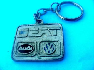 Vintage Seat Audi Volkswagen Car Keychain Metal Motor Spanish Keyring Key Holder