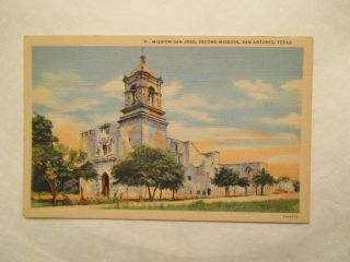 Mission San Jose 2nd Mission San Antonio Texas Tx Postcard