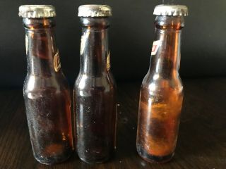 3 Vintage SCHLITZ Beer Bottles Salt and Pepper Shakers Miniature 4 