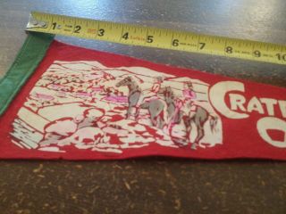 Vintage Craterville Park Oklahoma Pennant 17 