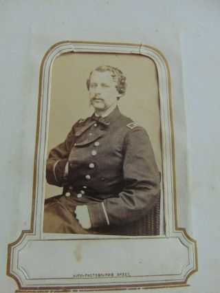 Antique Civil War Era Cdv Photograph Album With Some Civil War Soldiers