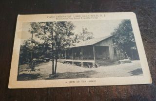 Camp Demarese,  Lake Green Wild,  N.  J Boy Scout Training Camp Postcard