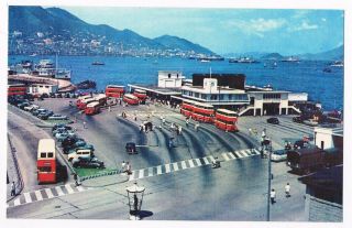 Honk Kong - Yaumati Ferry Terminus - Double Decker Buses C.  1958 - No.  147