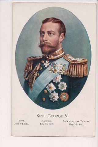 Vintage Postcard King George V Of Great Britain