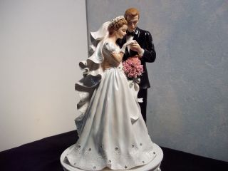 Bride And Groom Musical Figurine By San Francisco Music Box Co.  417