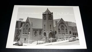 First Congregational Church 6th A San Diego California Rppc Real Photo Postcard