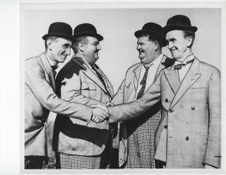 Vintage Black And White Photo Laurel And Hardy 8 X 10