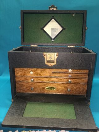 Vintage Gerstner 5 Drawer Machinist Dye Maker Tool Box Or Tool Chest RARE 7