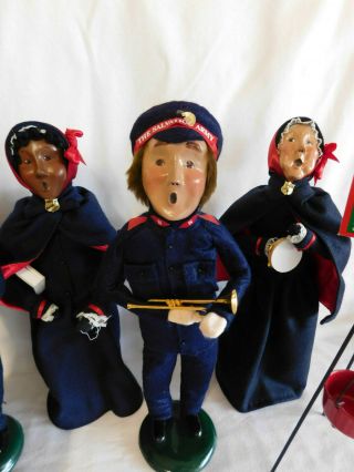 BYERS CHOICE SALVATION ARMY CAROLERS 1990 ' S & 2003 RARE AFRICAN LADY & DRUMMER 3