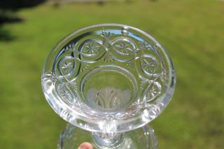GORGEOUS Eapg c1894 Antique Mckee Glass CO.  BRITANNIC Kerosene Oil Lamp L@@K 8