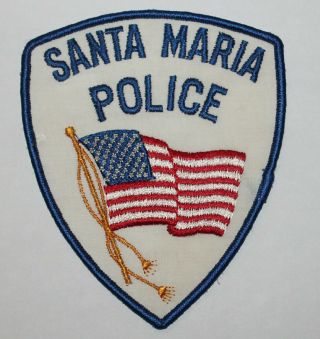 Old Santa Maria Police Santa Barbara County California Ca Pd Patch 1