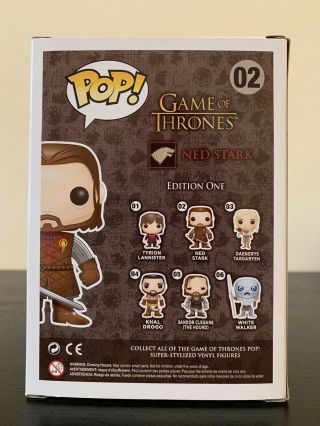 Funko Pop Headless Ned Stark Game Of Thrones 02 SDCC Exclusive 2013 Authentic 3