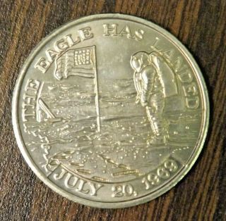 Apollo 11 FLOWN Columbia & Eagle Metal in NASA/Boeing Coin to Workers in 1971 2