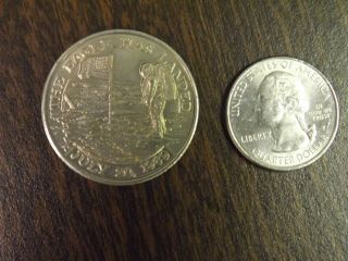 Apollo 11 FLOWN Columbia & Eagle Metal in NASA/Boeing Coin to Workers in 1971 7