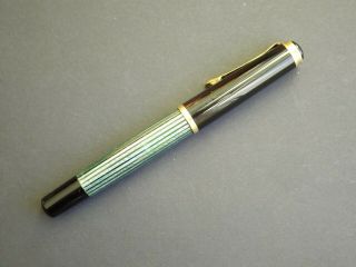 Pelikan M400 Old Style Green Fountain Pen Obb Semi - Flex 14k Gold Nib.