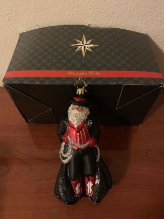 RARE Christopher Radko Cattle Barons Ball Special Limited Edition Cowboy Santa. 2
